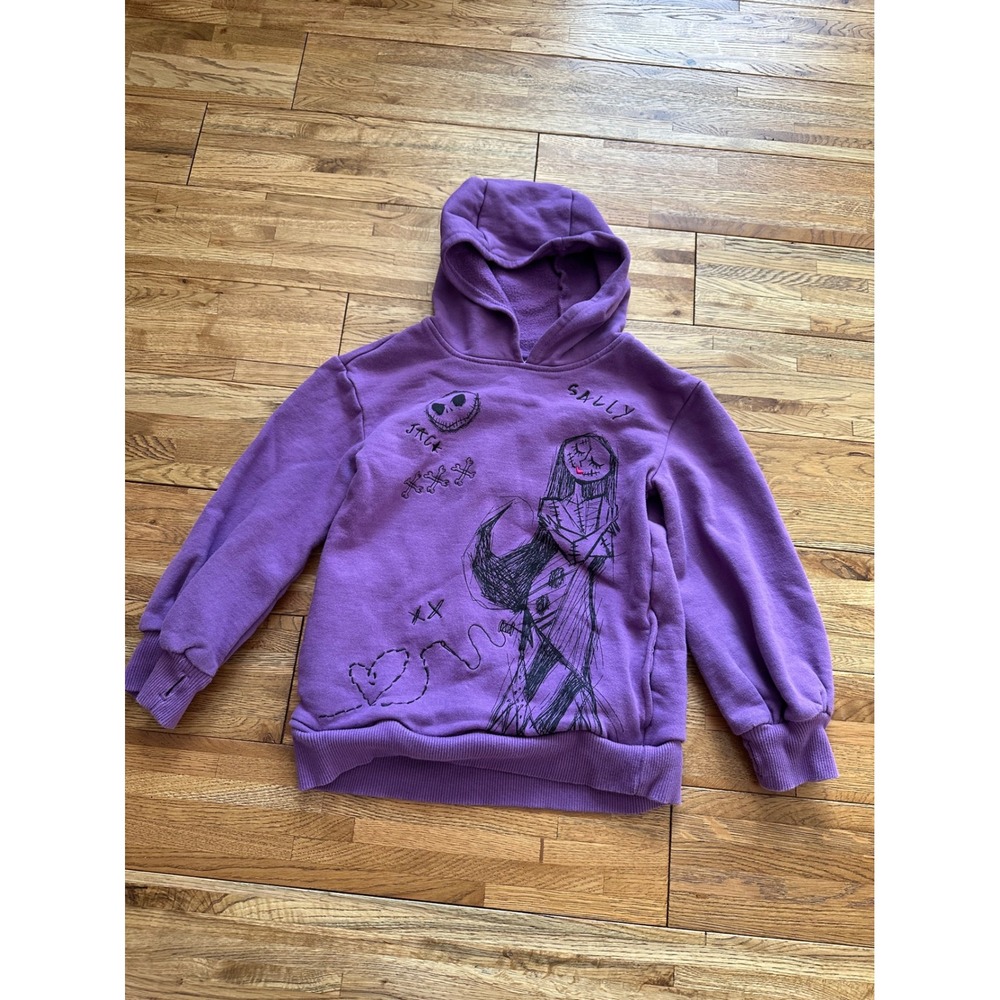 Disney Nightmare Before Christmas Jack Sally Purple‎ Hoodie Sweatshirt - Picture 3 of 9